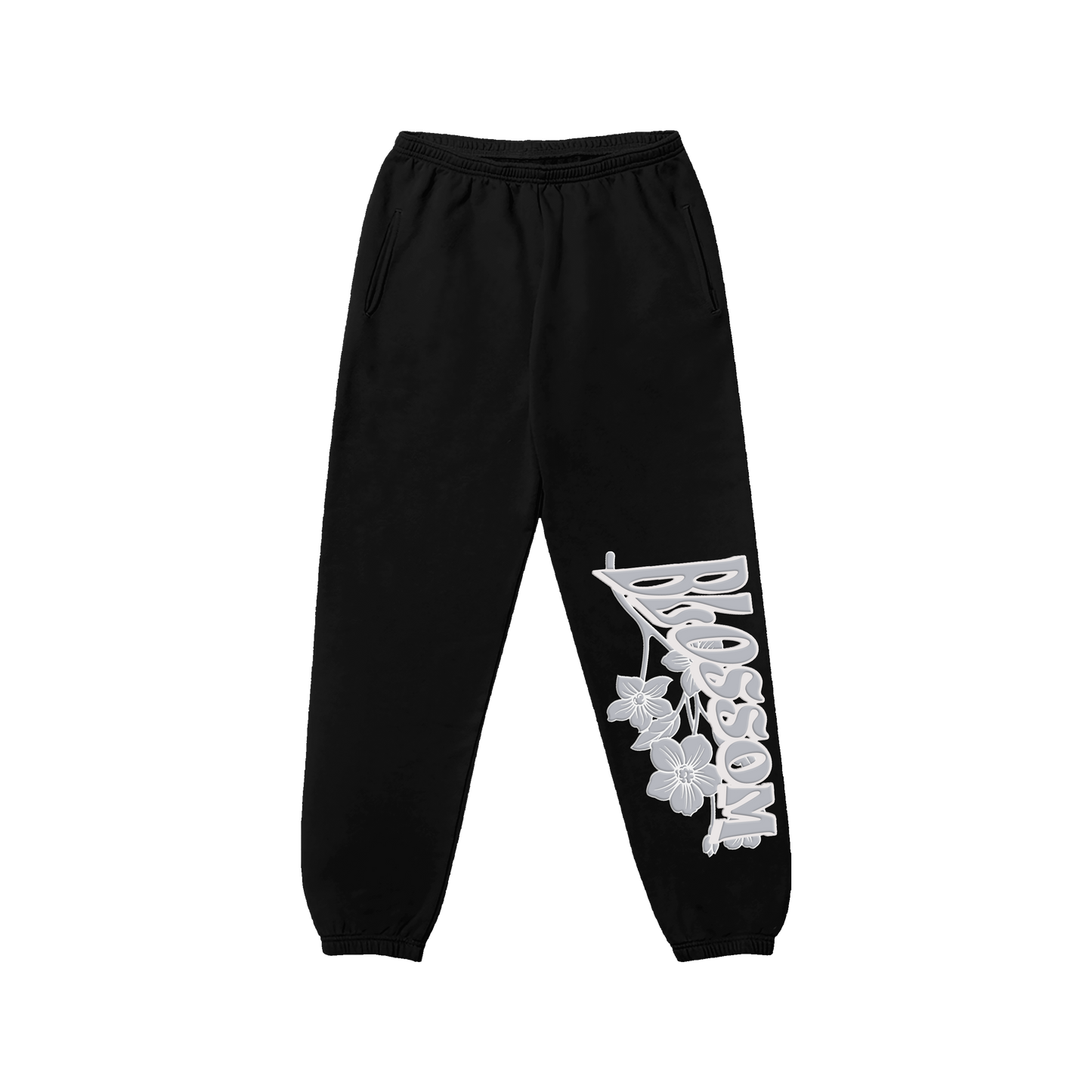 BLOSSOM SWEATPANTS - BLACK